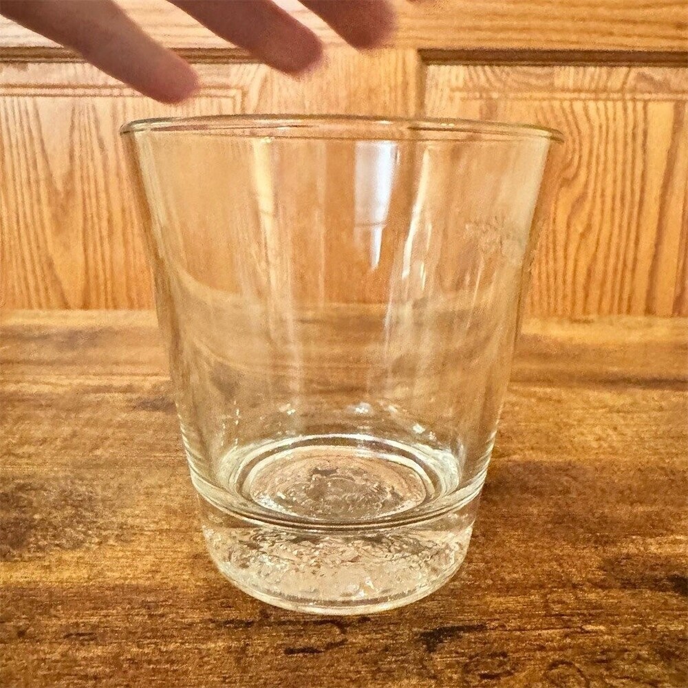 Crown Royal Embossed Rocks Glass Lowball Tumbler Clear Heavy Base - Picture 4 of 6